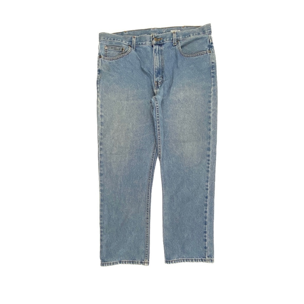 George Regular Fit Straight‎ Leg Men's size 36x29 Medium Wash Blue Denim jeans